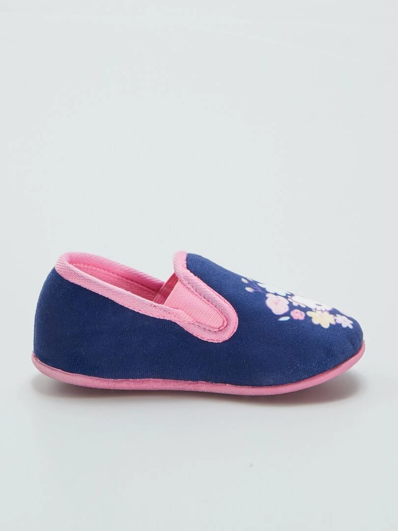 Chaussons bas 'Hello Kitty'   Bleu/rose