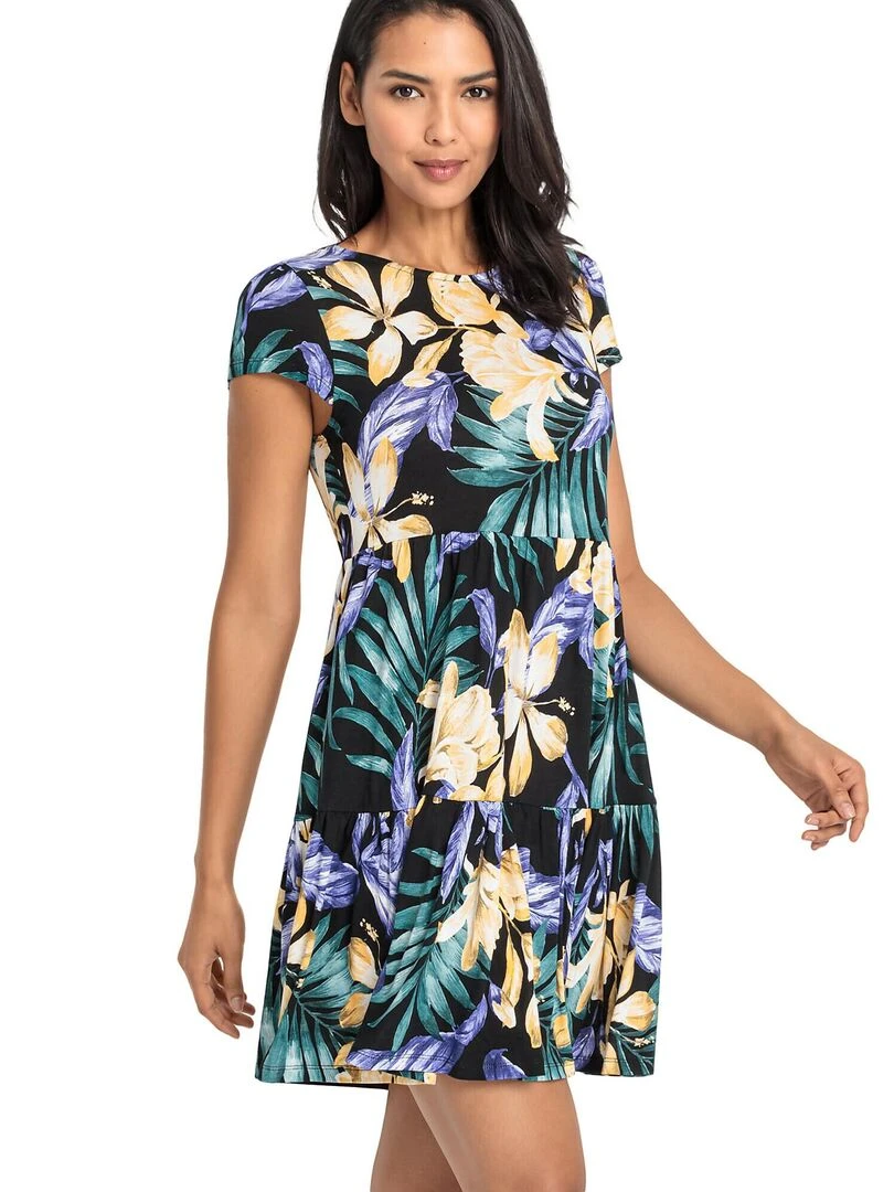 Robe estivale manches courtes Ranunkel Multicolore
