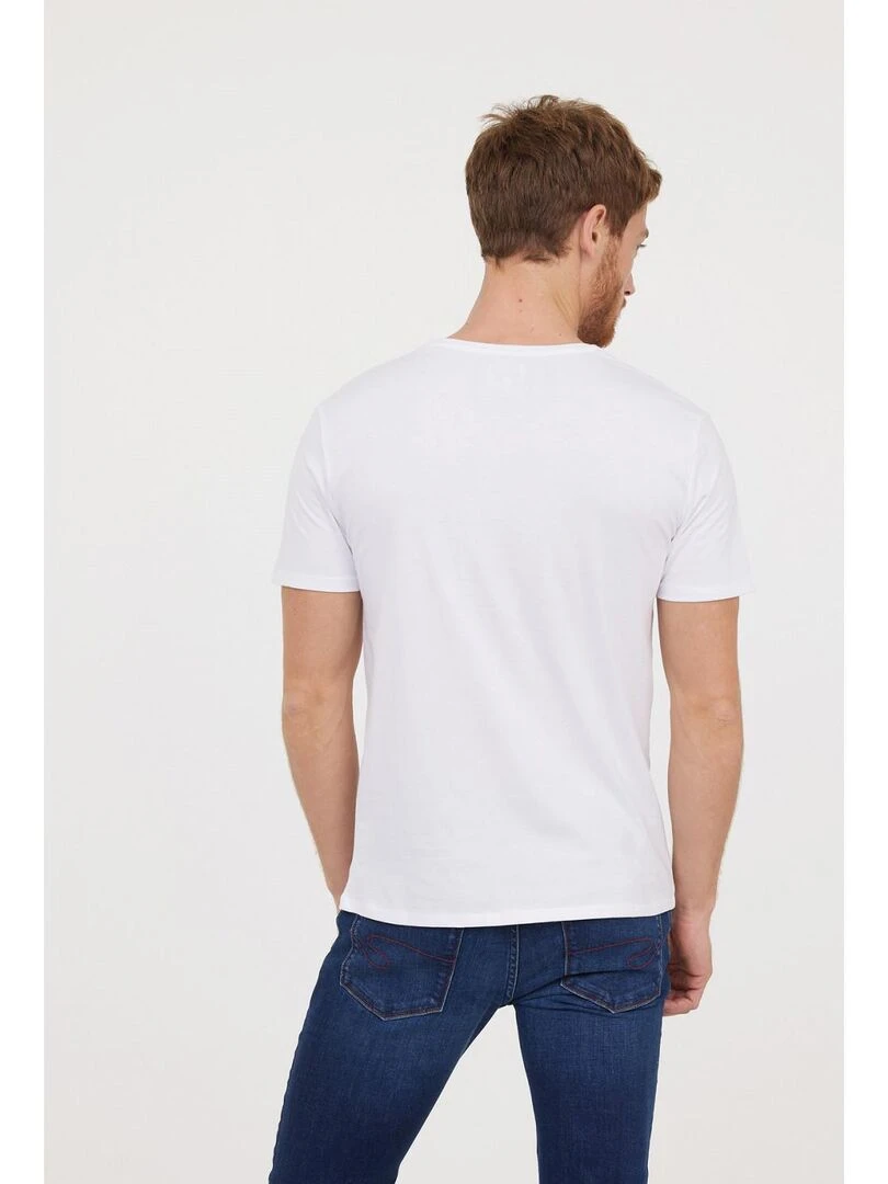 Lee Cooper   T Shirt manches courtes coton regular AJESSY   Blanc