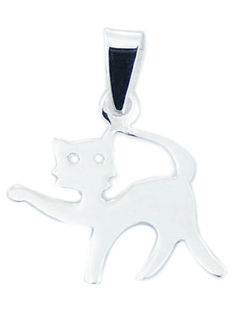 Pendentif chat en argent Bijoucolor Argent