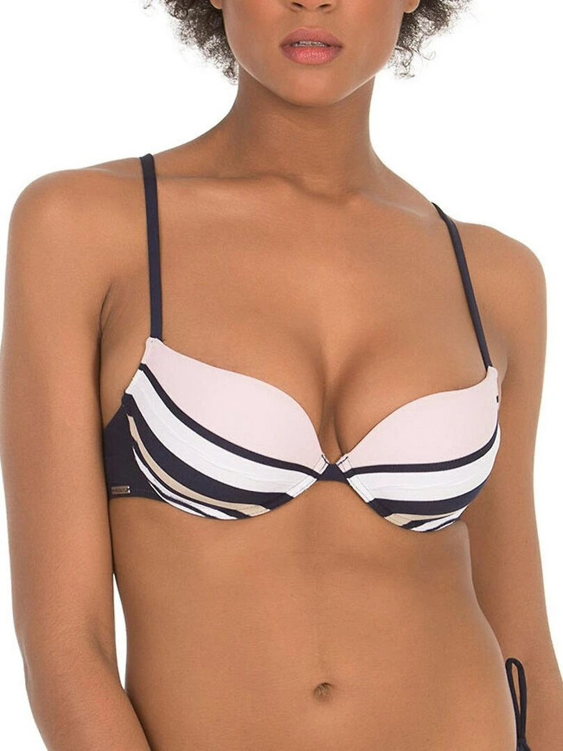 Haut maillot de bain balconnet Marinera Rose