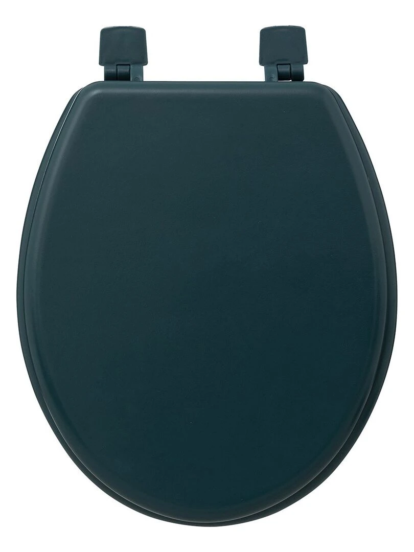 Abattant WC bois pétrole   Bleu