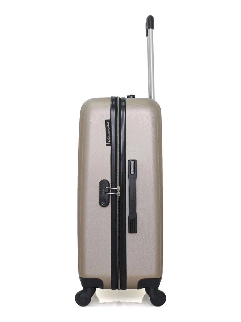 LPB LUGGAGE   VALISE WEEKEND ABS AGATA 4 ROUES 65 CM   Beige
