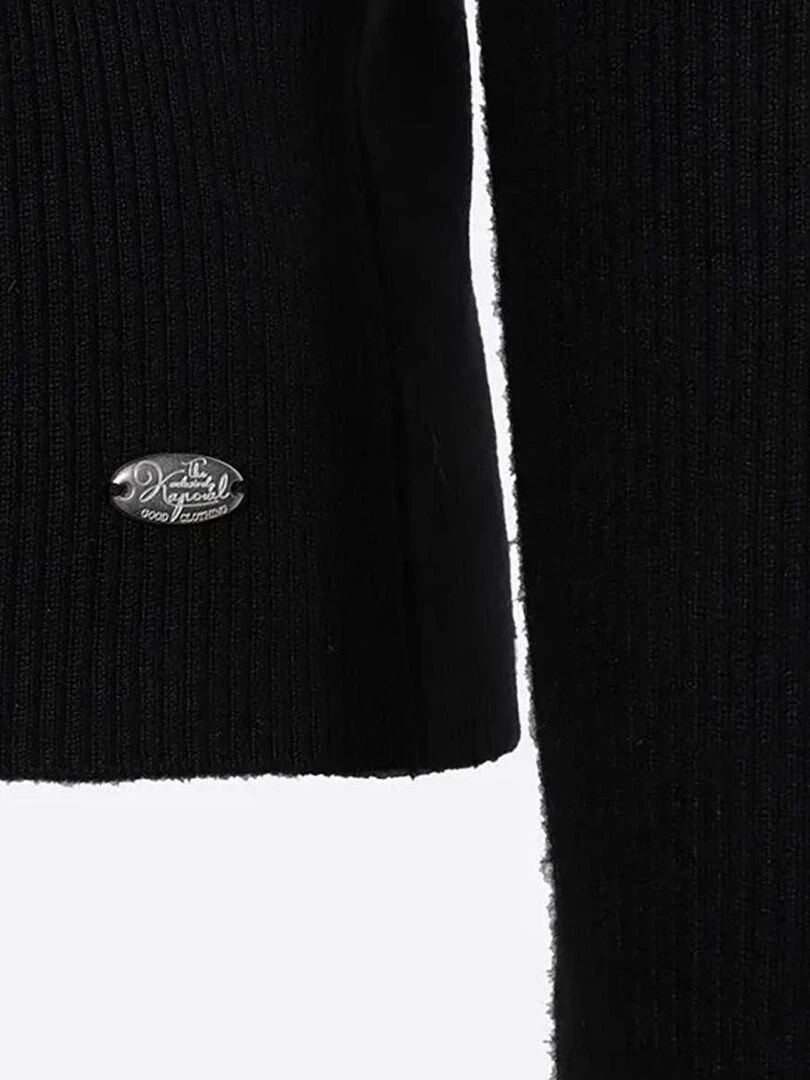 KAPORAL   Pull uni ajusté   Noir