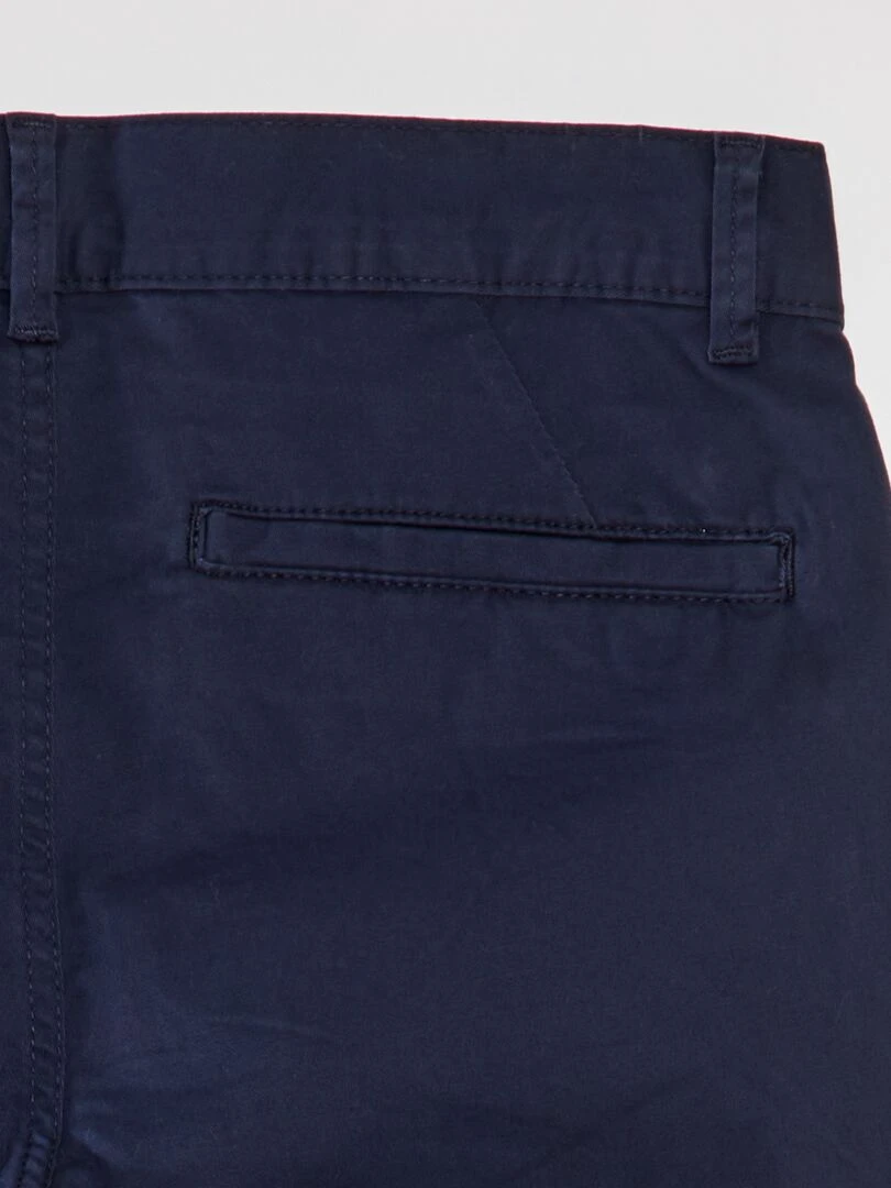 Chino skinny L34   bleu marine
