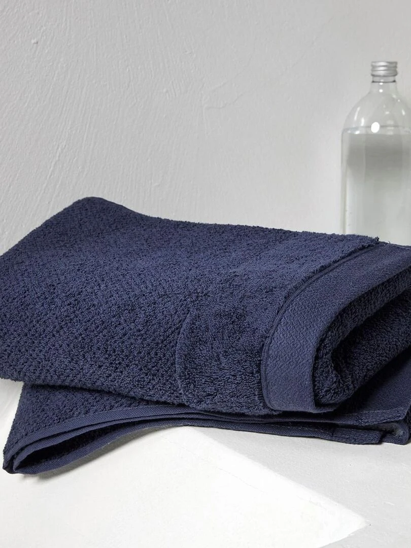 Serviette de bain uni 'BIO ORGANIC' 'TODAY' Bleu marine
