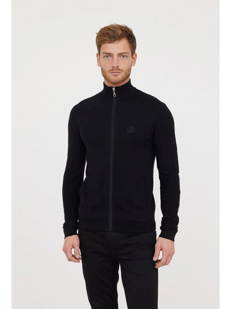 Lee Cooper Gilet manches longues coton regular CELIUS Noir