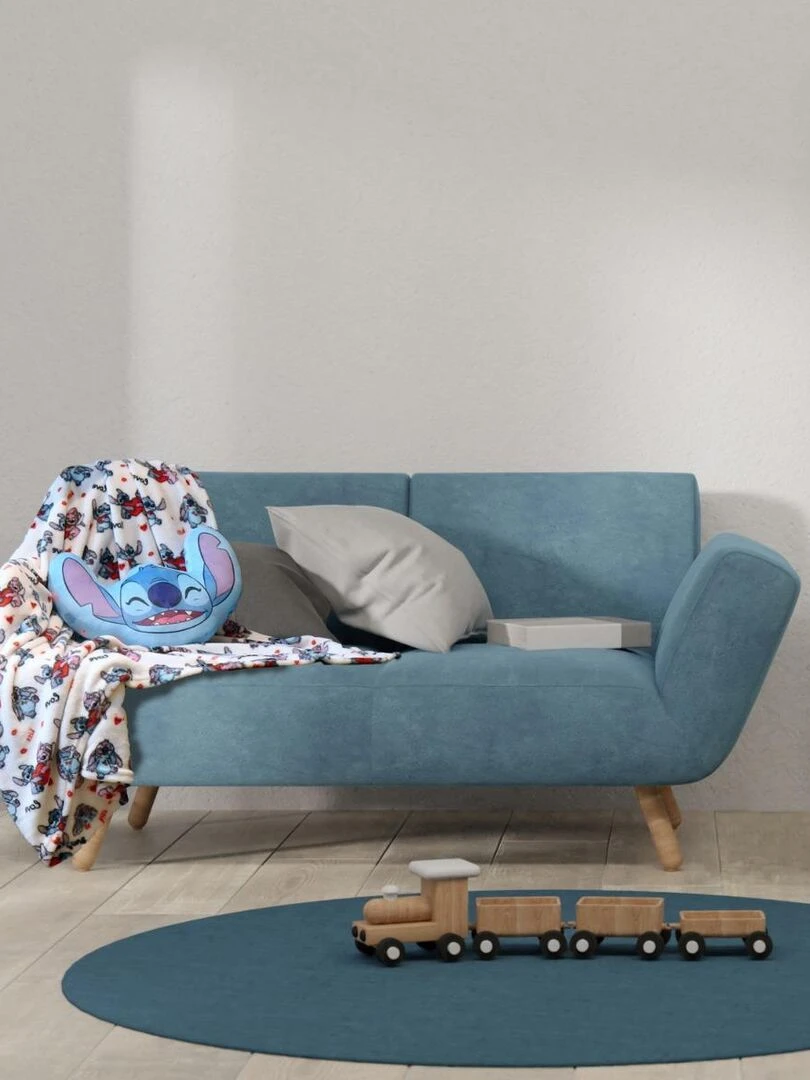 DISNEY   Plaid Angel et Stitch 120x150 cm   100% Polyester   Blanc   Blanc