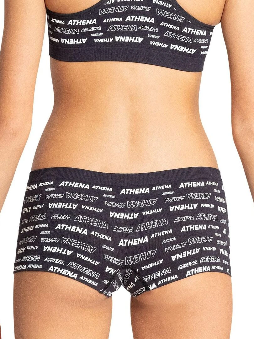 Lot de 2 shorties Sport Sans Couture by   Fille   Noir