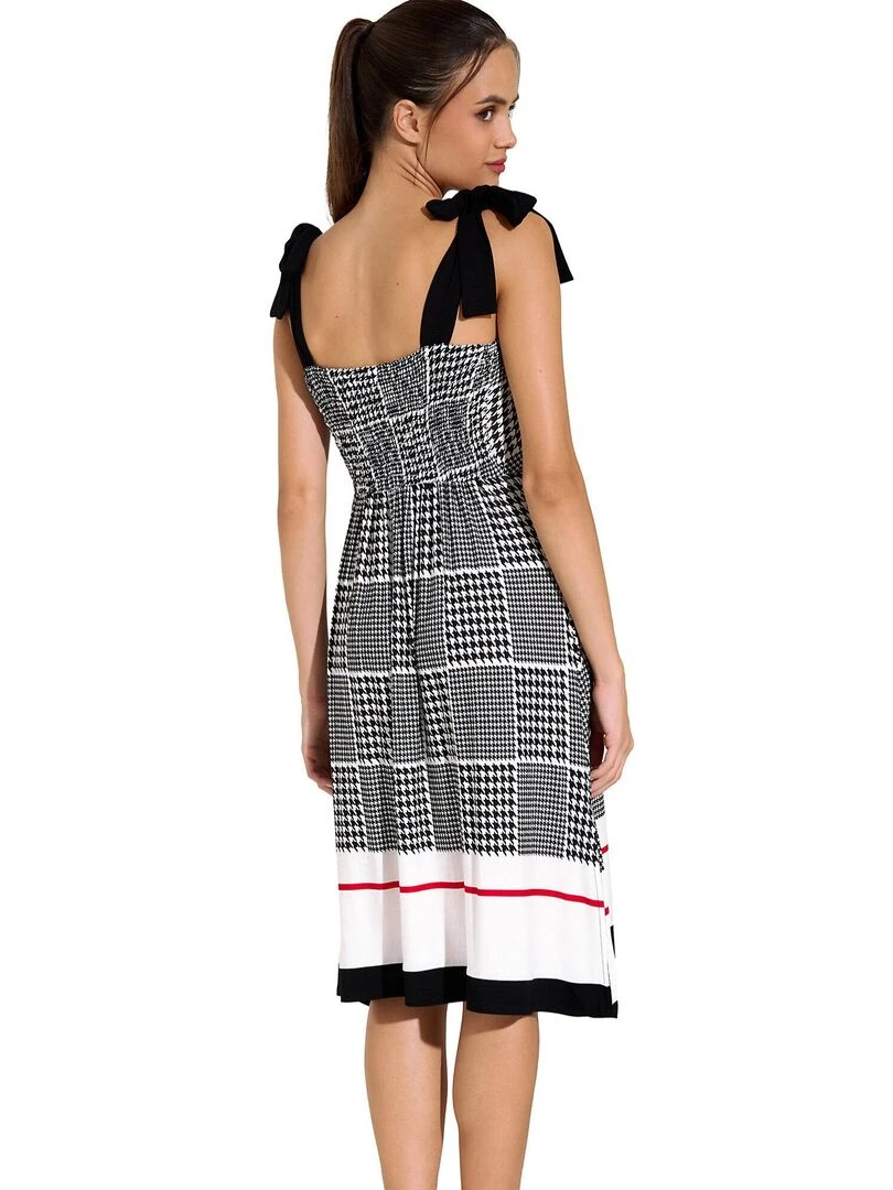 Robe estivale à bretelles Quito Noir
