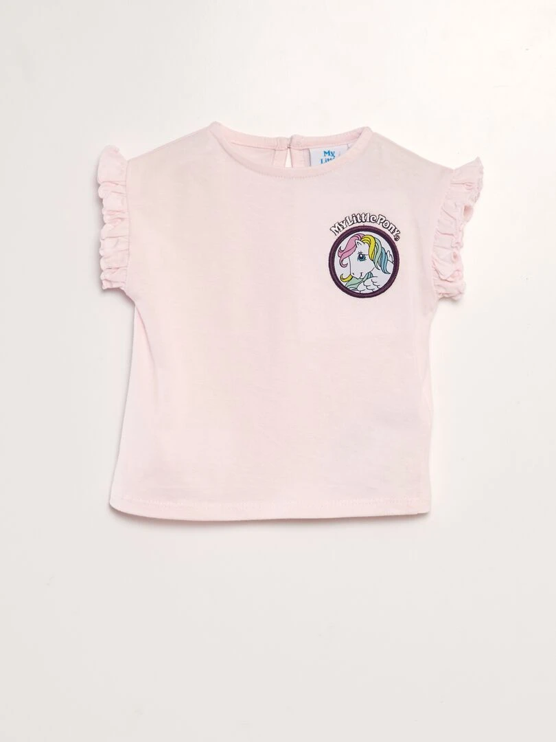 Ensemble tee shirt + legging 'Mon petit poney'   ROSE