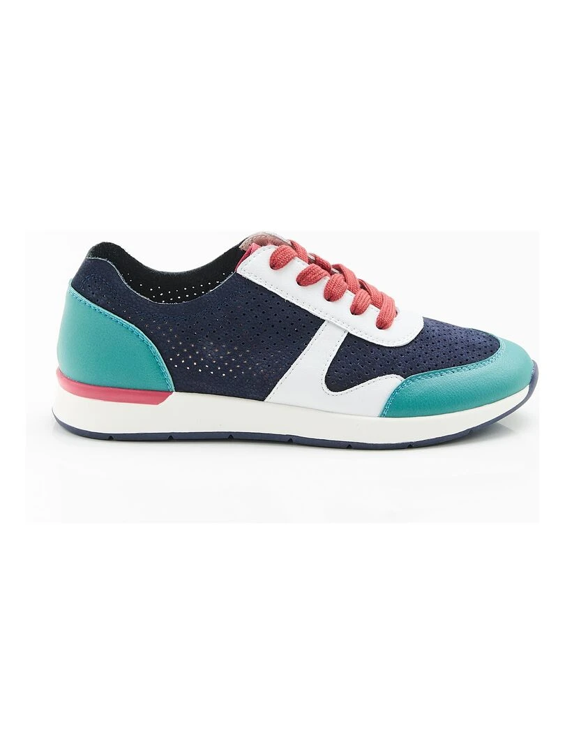 Tennis aspect nubuck légères Amortyl   Damart   Bleu marine