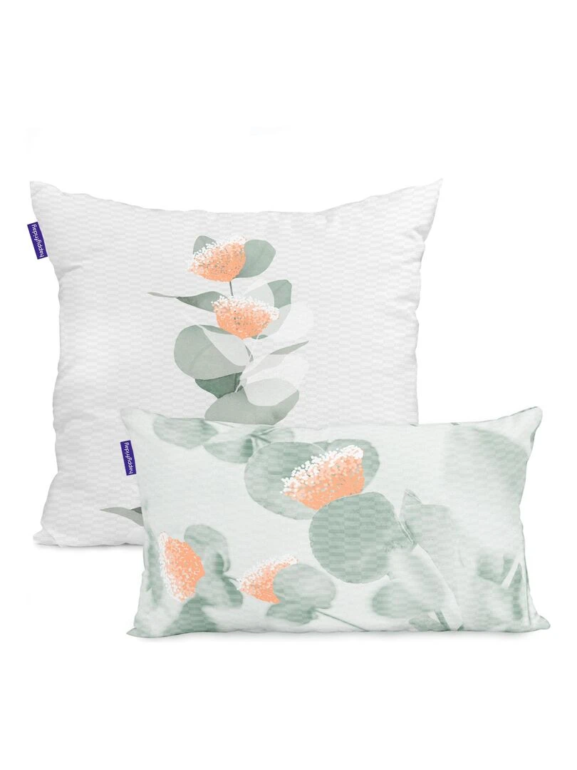Housse de coussin La lune "Happyfriday"   Blanc