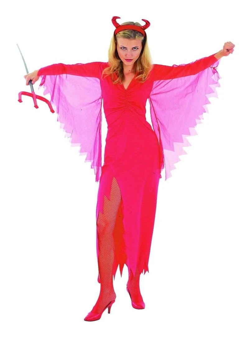 Déguisement Diablesse flamme Halloween Femme Rouge