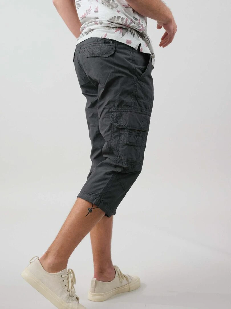 Bermuda homme en popeline 'Deeluxe'   gris anthracite