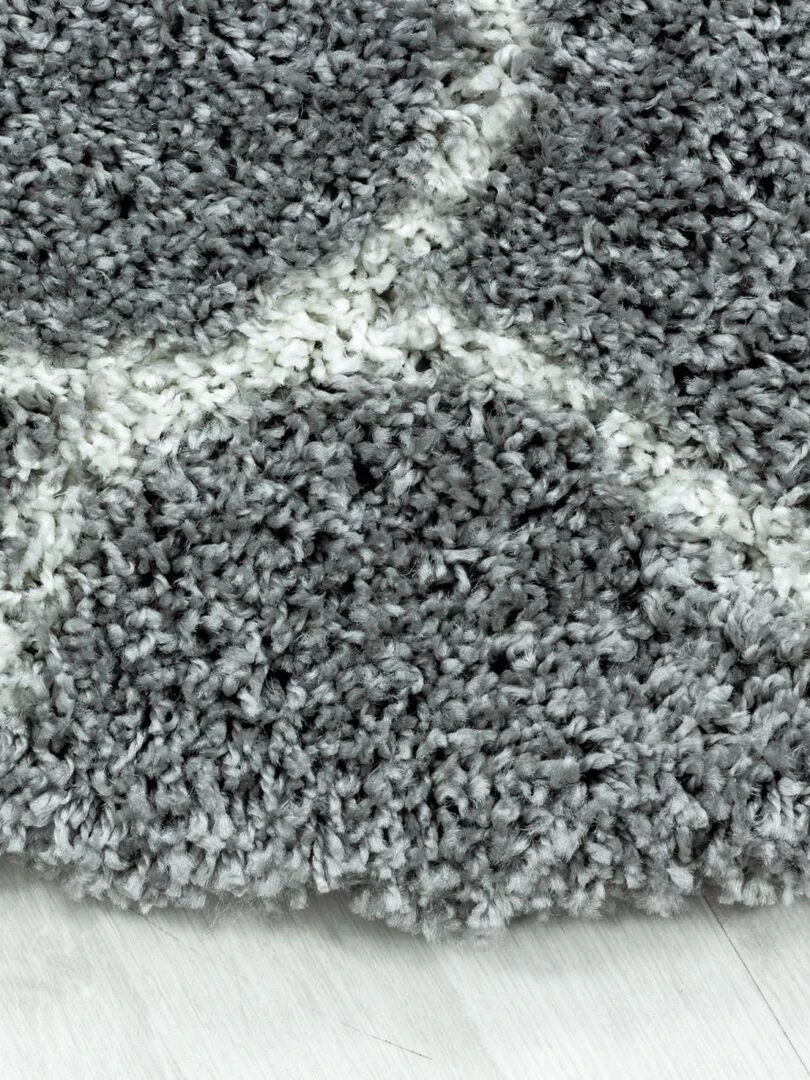 Tapis shaggy SCANDINAV A OEKO TEX® Gris