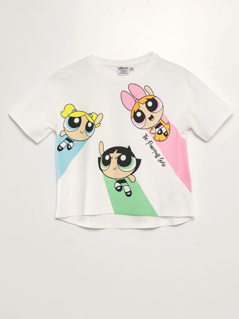 Tee shirt imprimé 'Les Supers Nanas' blanc