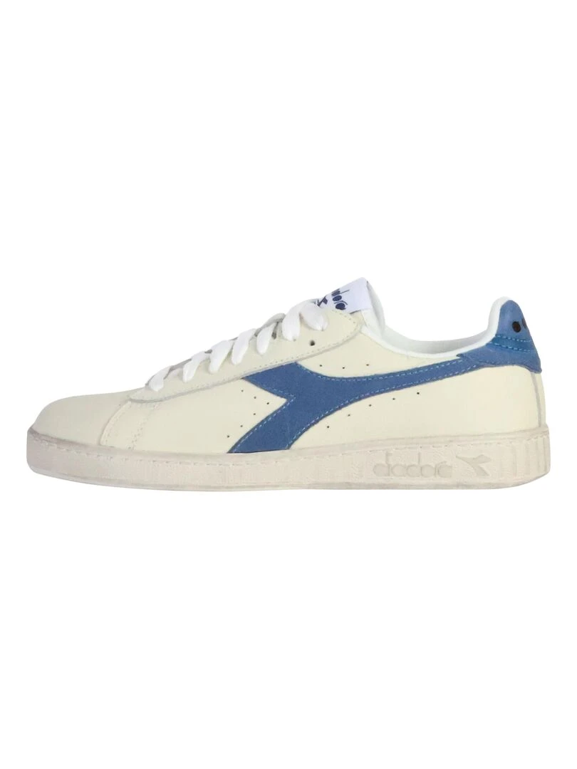 Basket Cuir Diadora Game Low Waxed Suede Pop Blanc
