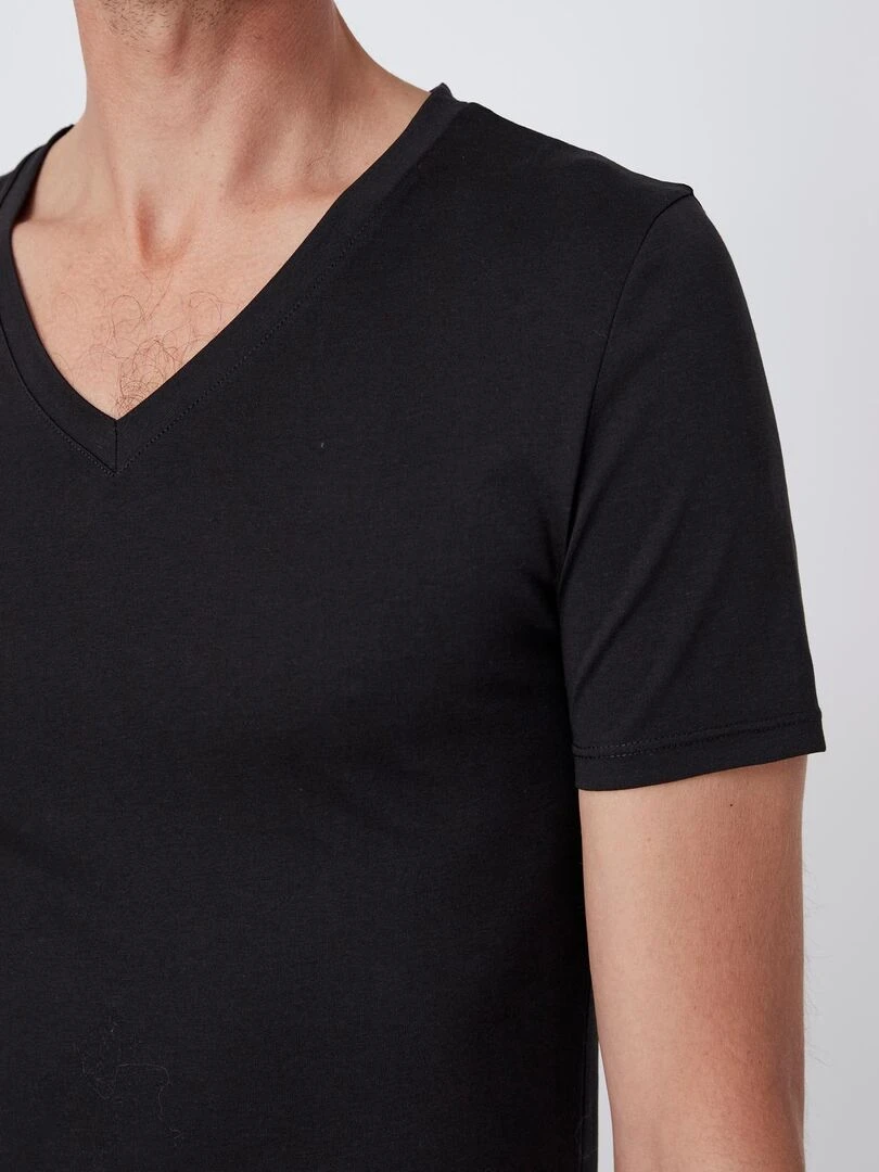 T shirt maille jersey Climatyl Damart Noir