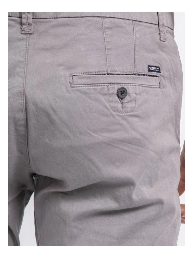 Pantalon chino coupe ajustée VAIRE   Gris clair