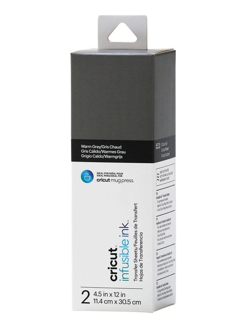 4 feuilles de transfert pour Mug Press   Noir + Gris   N/A