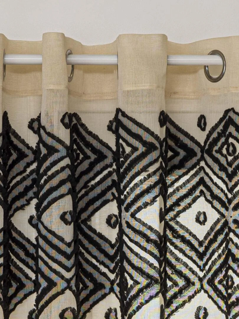 Voilage au style ethnique   Beige