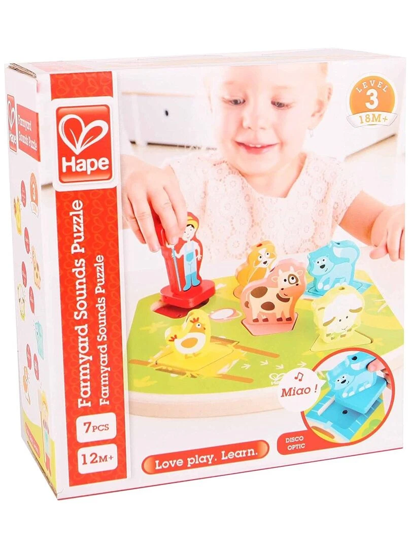 Puzzle À Encastrement Sonore La Ferme (6 Pièces)   N/A