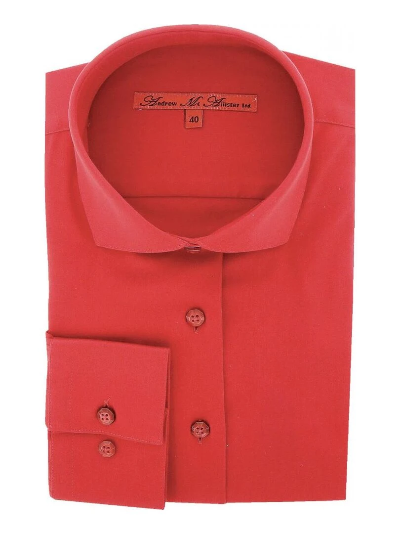 Chemise unie CORRIE Rouge