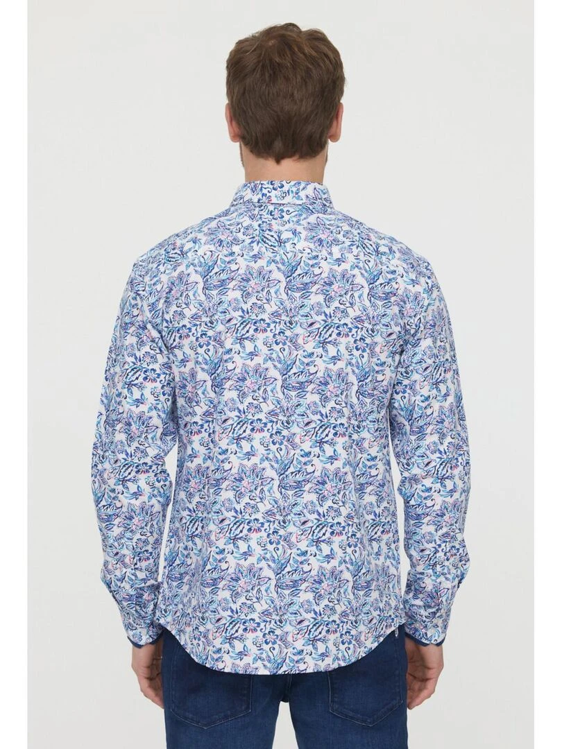 Lee Cooper Chemise manches longues coton slim DIMIX Blanc