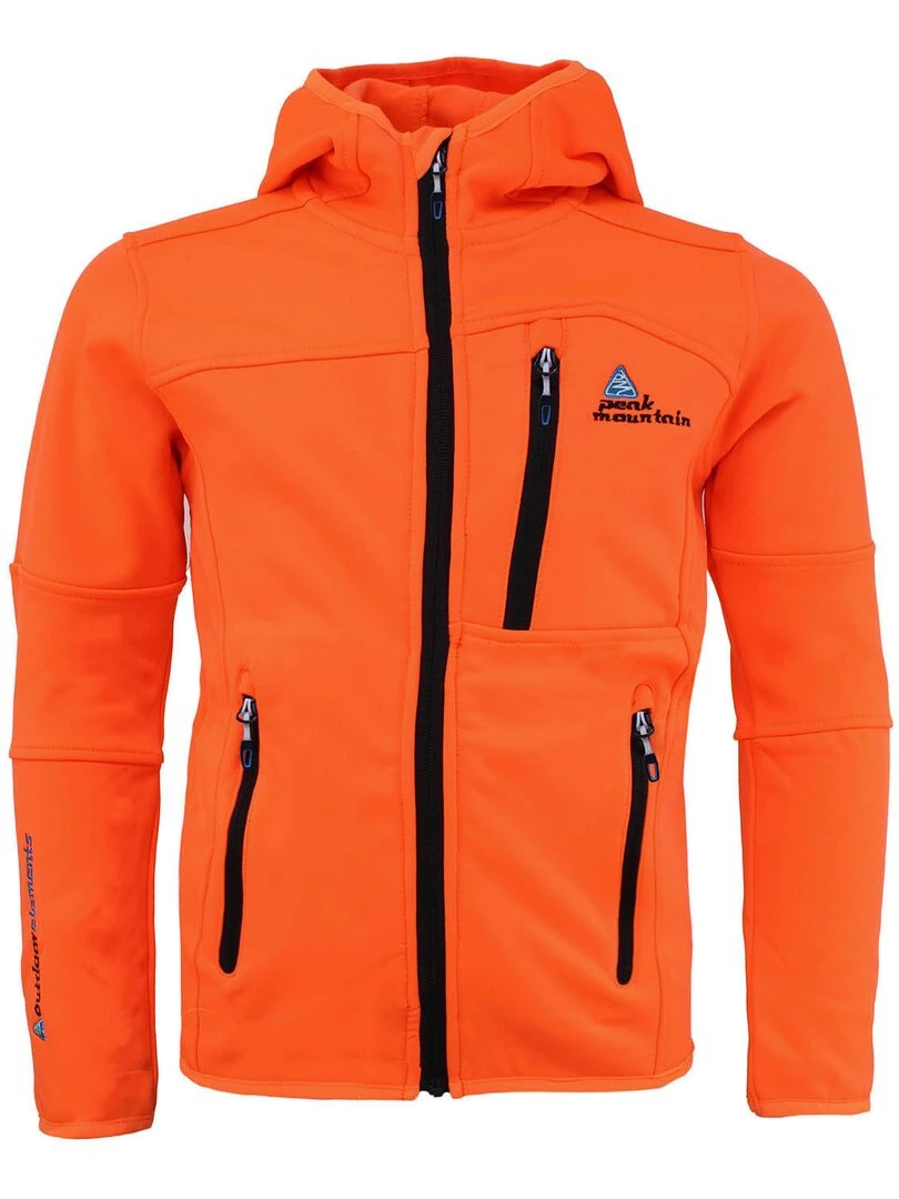 Blouson polar shell homme CAMPUS PEAK MOUNTAIN Orange