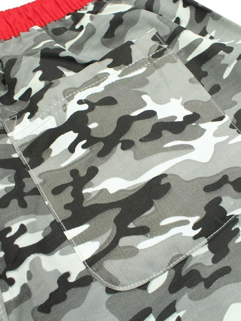 Nasa   Short De Bain homme imprimé logo   Gris