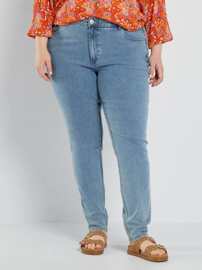 Jean slim taille haute L28 Triple stone