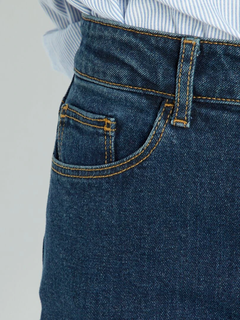 Jean mom à taille très haute   L28   Brut