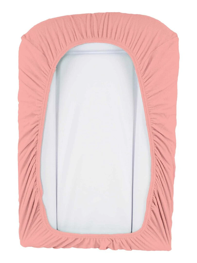 Housse de matelas à langer pêche (50 x 75 cm) Orange corail