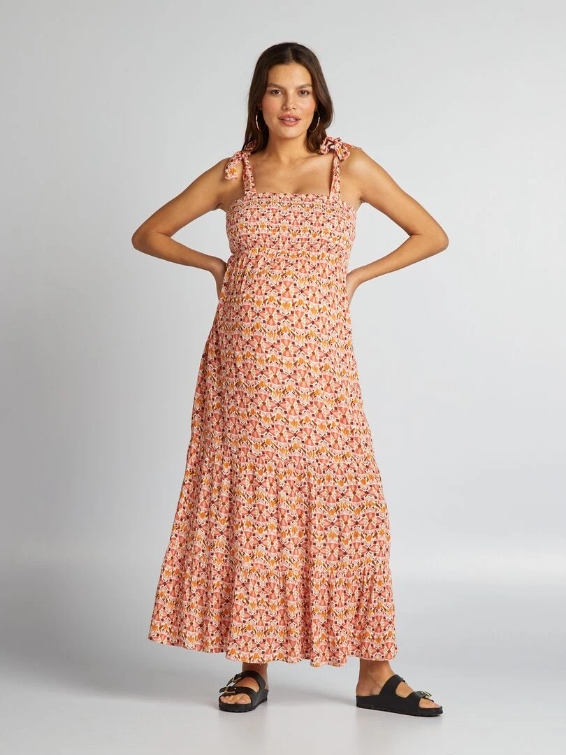 Robe grossesse à coupe longue ROSE