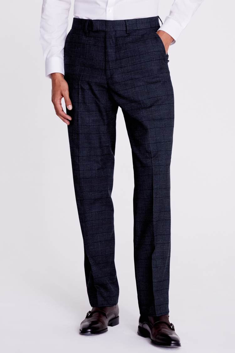 Italian Slim Fit Royal Blue Flannel Jacket   Buy Online at Moss