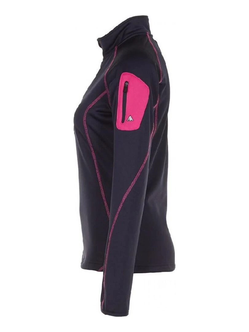 Sweat polarshell femme ACERUN   Bleu marine