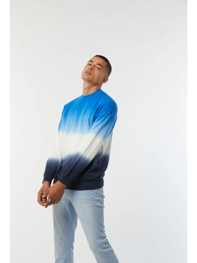 Lee Cooper   Pull manches longues coton loose CLENT   Bleu foncé