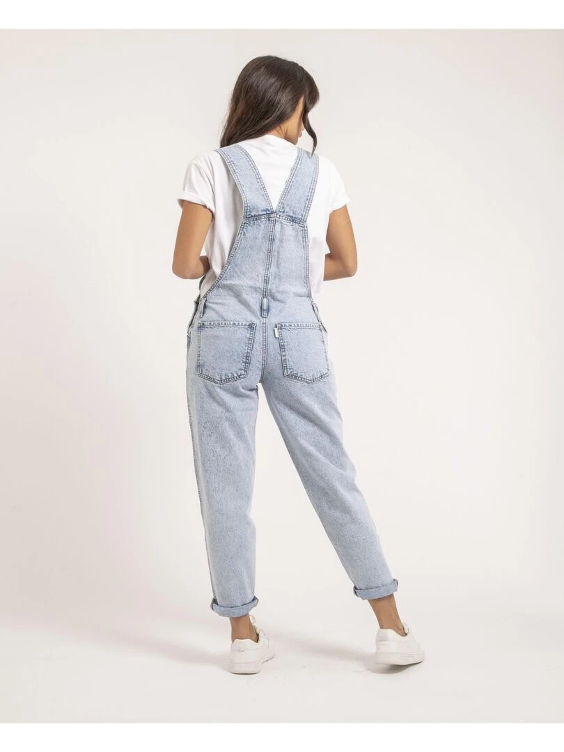 Salopette en denim ENA Bleu clair