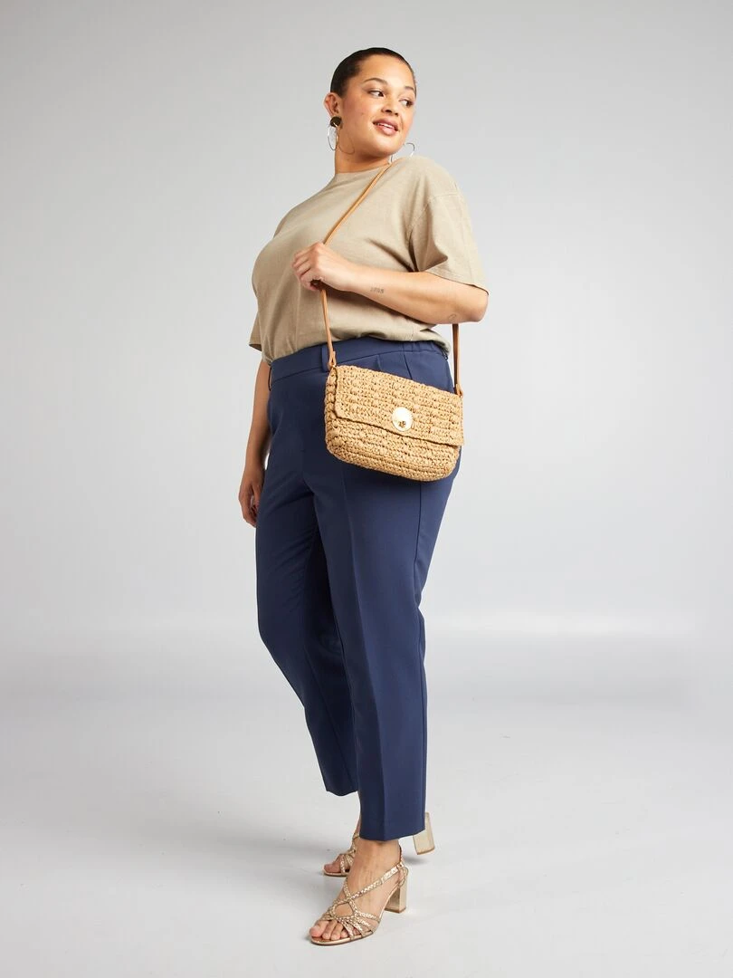 T shirt en jersey chiné Beige