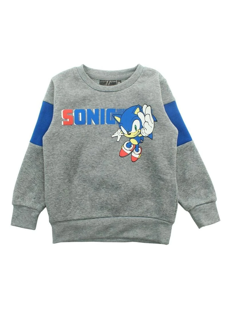Sonic Ensemble Sweat pantalon garçon Imprimé Sonic Gris
