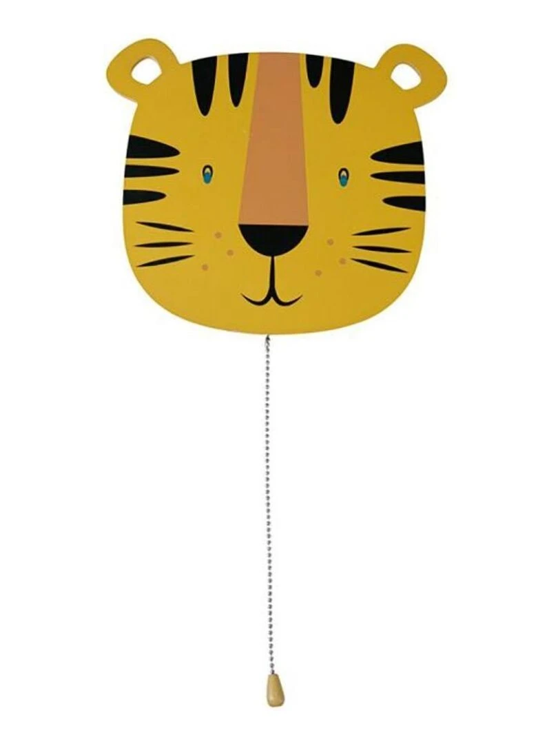 Applique murale bois tigre LED   Jaune