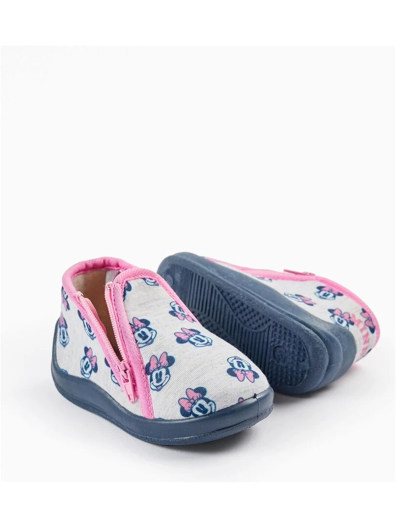 Chaussons pour Bébé Fille 'Minnie'  MINNIE   Gris clair