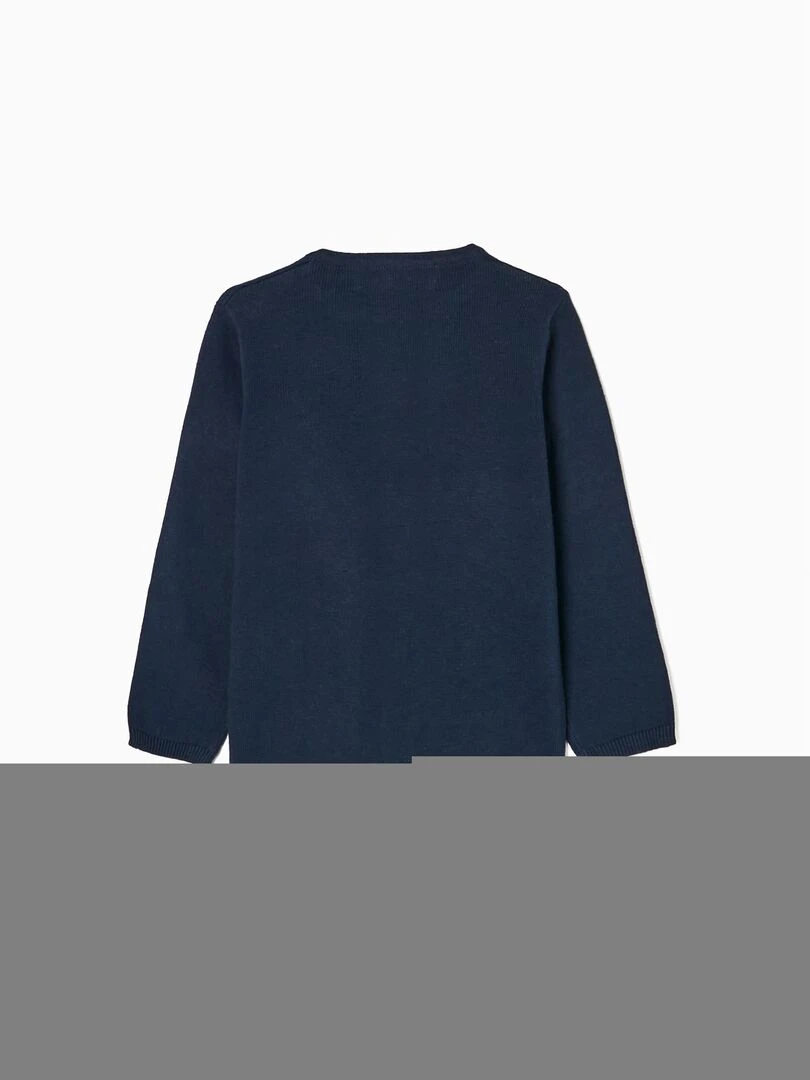 Gilet en Maille en Coton Bébé Fille ALPINE LUXURY Bleu foncé