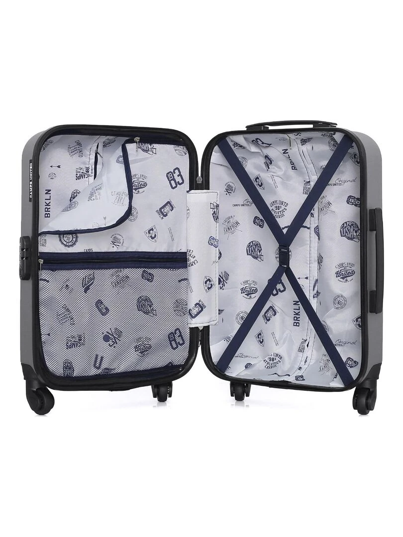 CAMPS UNITED   VALISE CABINE ABS CORNELL 4 ROUES 55 CM   Gris