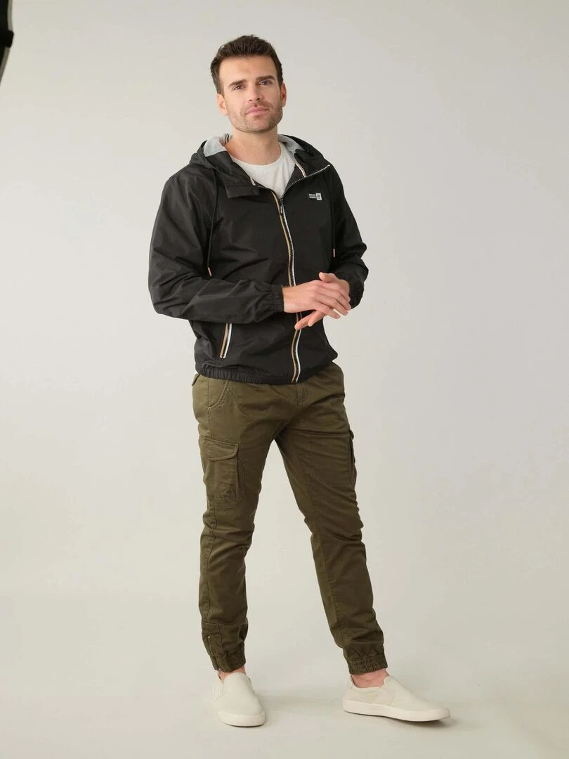 Blouson homme avec capuches doublée 'Deeluxe'   Noir