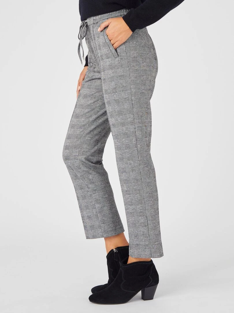 Pantalon 7/8ème enfilable maille milano stretch   Damart   Noir