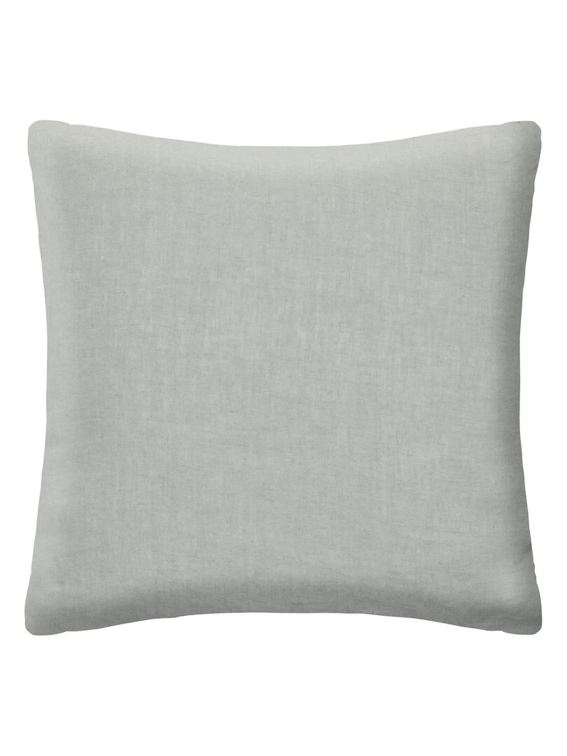 Taie d'oreiller en 100% lin   Bleu céladon