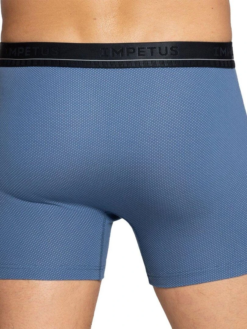 Pack de 2 boxers en coton Coco uni   Bleu