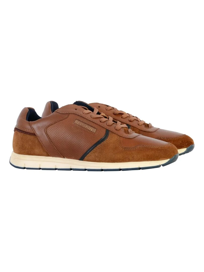 Basket Cuir Redskins Adore   Marron